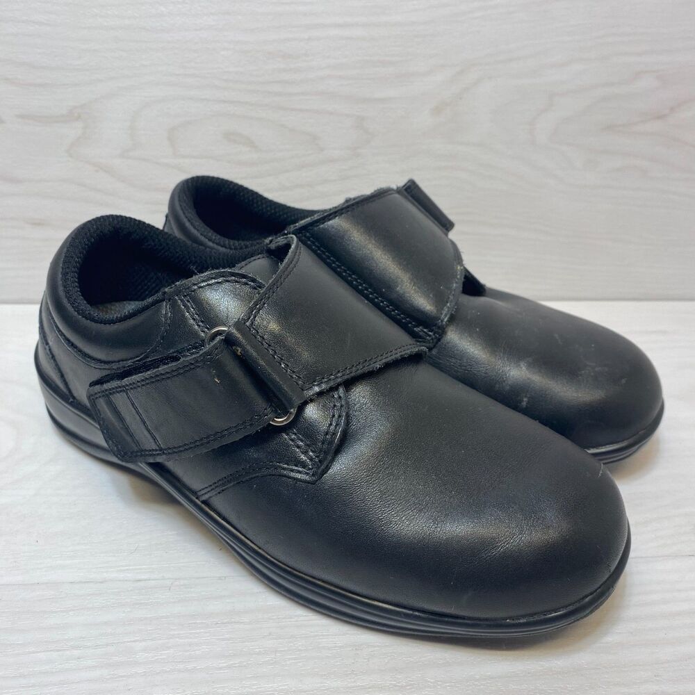 Orthofeet Mary Jane Shoes Women's Size 8 4E Wide‎ Leather Round Toe Orthopedic